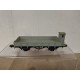 VAGON PLATAFORMA GRIS 1:87 H0 ROCO DESGUACE NO BOX