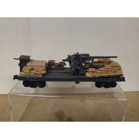 VAGON ANTIAEREO FLAK 1:87 H0 DESGUACE NO BOX