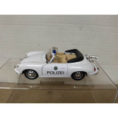 PORSCHE 356 CABRIOLET POLIZEI 1:43 SCHUCO JUNIOR NO BOX