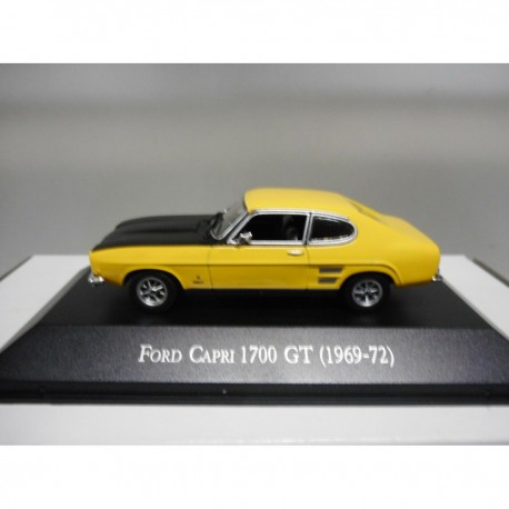 FORD CAPRI MK1 1969-72 1700 GT YELLOW/BLACK 1:43 ATLAS IXO