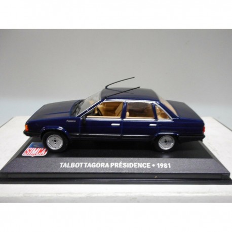 TALBOT TAGORA 1981 PRESIDENCE BLUE BELLES SIMCA 1:43 ALTAYA IXO