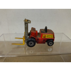 FORK LIFT/CARRETILLA ELEVADORA SUPERFAST 15 apx 1:64 MATCHBOX NO BOX/SUCIO