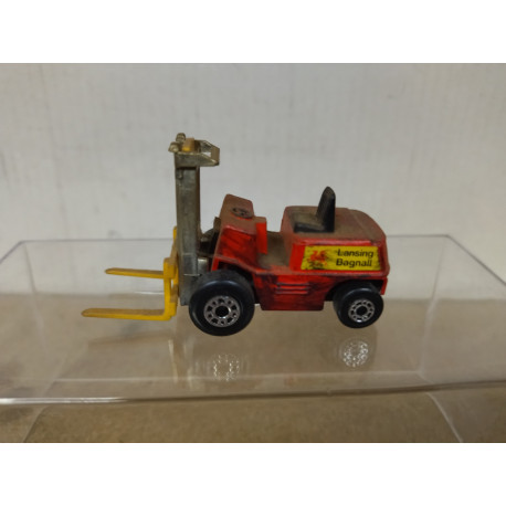 FORK LIFT/CARRETILLA ELEVADORA SUPERFAST 15 apx 1:64 MATCHBOX NO BOX/SUCIO