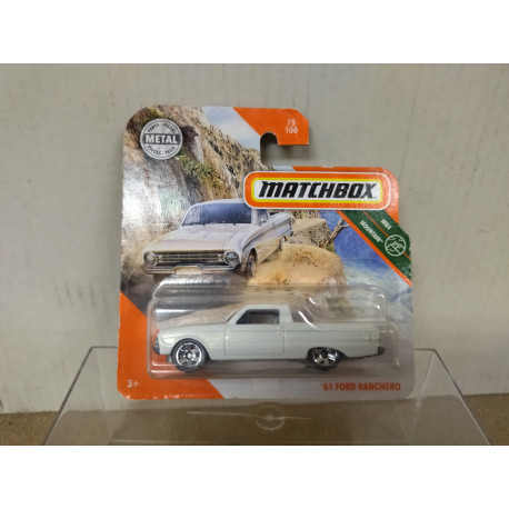 FORD RANCHERO 1961 WHITE 1:64 MATCHBOX