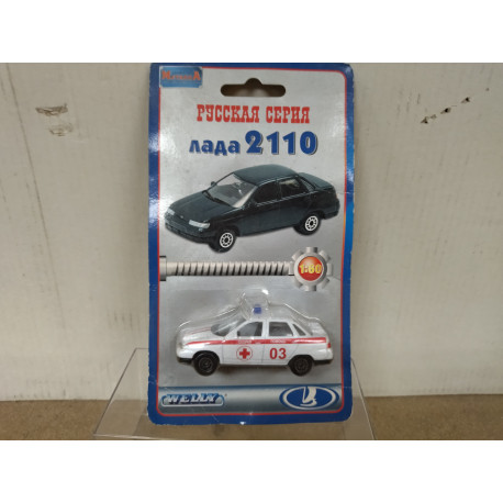 LADA 110/VAZ-2110 AMBULANCE/RED CROSS 1:60/apx 1:64 WELLY
