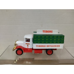 CAMION/TRUCK TUBORG BRYGGERIER 1:72/1:64 ? 8cm LONG GOLDEN WHEELS