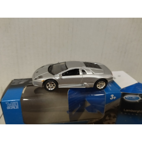 LAMBORGHINI MURCIELAGO SILVER 1:60/apx 1:64 WELLY BOX BLUE