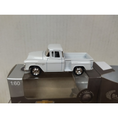 CHEVROLET STEPSIDE 1955 PICKUP WHITE 1:60/apx 1:64 WELLY