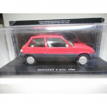 RENAULT 5 GTL SUPERCINCO 1985 RED/ROUGE 1:24 SALVAT/HACHETTE IXO