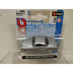 VOLKSWAGEN KARMANN GHIA 1966 SILVER 1:64 BBURAGO