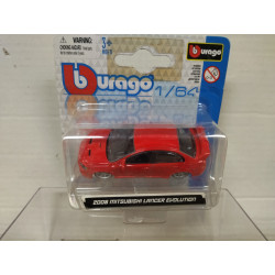MITSUBISHI LANCER 2008 EVOLUTION RED 1:64 BBURAGO