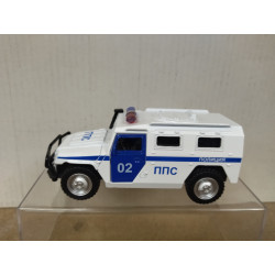 GAZ-2330 TIGER PPS POLICE RUSIA 1:43 TECHNOPARK NO BOX