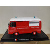 PEUGEOT J7 1980 VSAB FRANCE FIRE/BOMBEROS/POMPIERS 1:43 DelPRADO URNA NO ORIGINAL