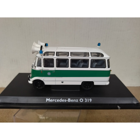 MERCEDES-BENZ O 319 AUTOBUS POLIZEI/POLICE 1:43 SCHUCO DEFECTUOSO