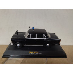 SEAT 1400 C 1962 GUARDIA CIVIL 1:43 ALTAYA IXO DEFECT/NO RETRO