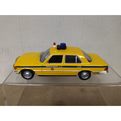 MERCEDES-BENZ W116 450 SEL RUSSIAN POLICE 1:43 DeAGOSTINI IXO DESGUACE/NO BOX