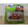 MERCEDES-BENZ SPRINTER VAN FIRE ENGINE POMPIER BOMBEROS apx 1:64 CORGI TOYS n4