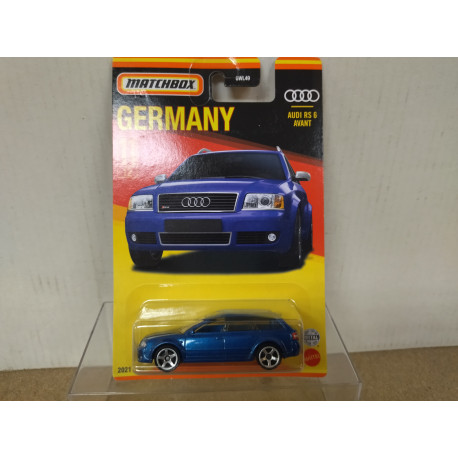 AUDI RS 6 AVANT BLUE 11/12 GERMANY 1:64 MATCHBOX