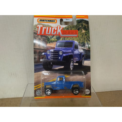 JEEP WILLYS PICKUP 4X4 BLUE TRUCK SERIES 1:64 MATCHBOX