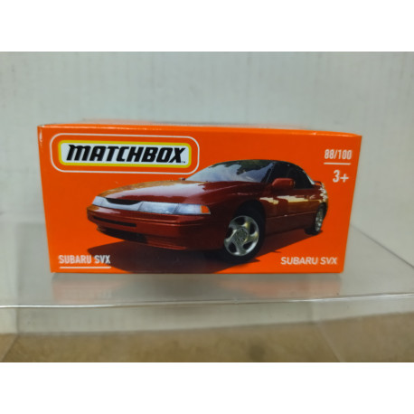 SUBARU SVX RED 1:64 MATCHBOX BOX CARTON
