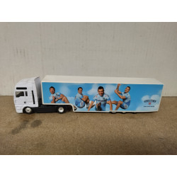 MAN TRUCK + TRAILER GEROLSTEINER 1:87 H0 NO BOX/DESGUACE/SUCIO