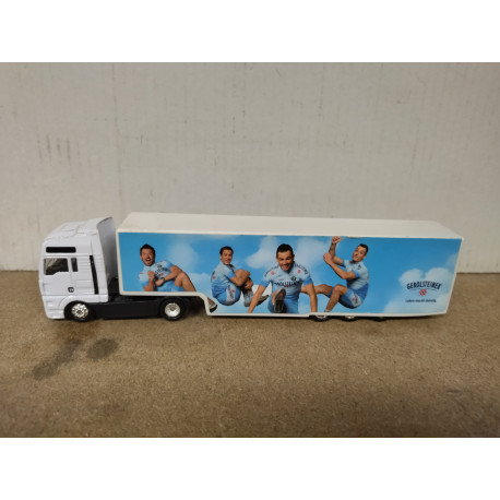 MAN TRUCK + TRAILER GEROLSTEINER 1:87 H0 NO BOX/DESGUACE/SUCIO
