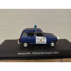 RENAULT 4 1981 POLICIA MUNICIPAL SERVICIO RADAR 1:43 SALVAT IXO