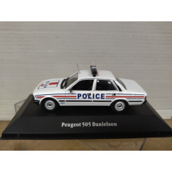 PEUGEOT 505 DANIELSON 1983 POLICE FRANCE 1:43 ATLAS IXO HARD BOX
