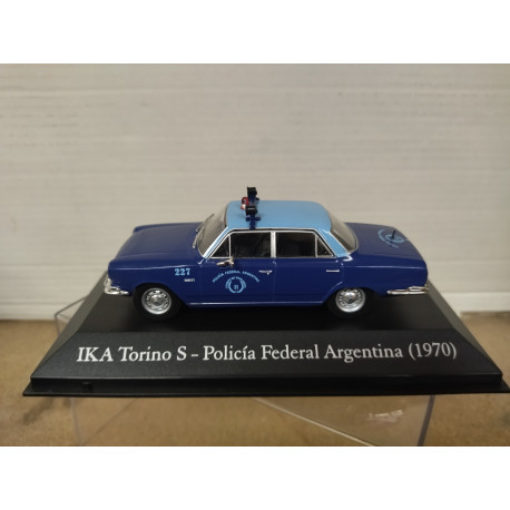 IKA TORINO S 1970 POLICIA FEDERAL ARGENTINA 1:43 SALVAT IXO HARD BOX