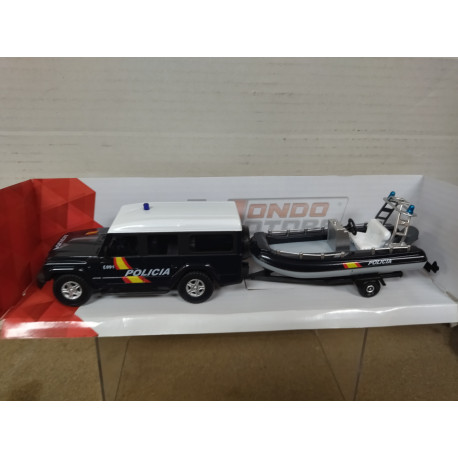 IVECO MASSIF + LANCHA POLICIA NACIONAL 091 1:43 MONDO MOTORS