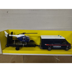 FIAT IVECO + REMOLQUE + HELICOPTERO CARABINIERI 1:43 NEW RAY