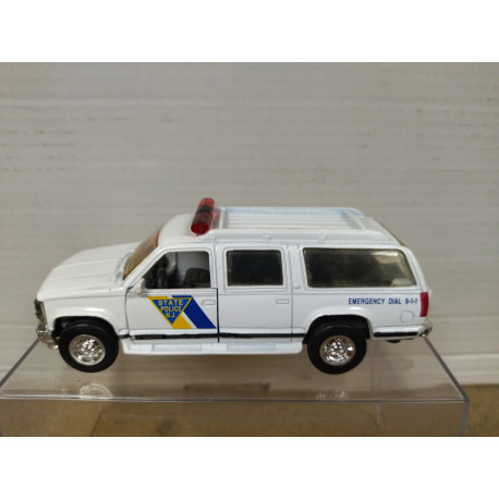CHEVROLET SUBURBAN STATE NJ POLICE USA 1:43 ROAD CHAMPS NO BOX