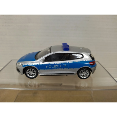 VOLKSWAGEN SCIROCCO POLIZEI/POLICE 1:43 WELLY NO BOX