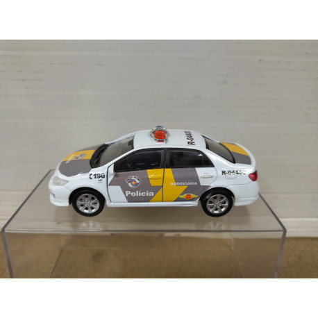 TOYOTA COROLLA POLICIA RODOVIARIA BRASIL 1:36/1:38 WELLY NO BOX