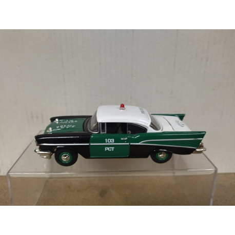 CHEVROLET BEL AIR 1957 POLICE NEW YORK 1:43 CORGI 51303 NO BOX