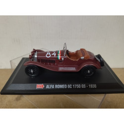 ALFA ROMEO 6C 1750 GS 1930 n84 RED MILLE MIGLIA 1:43 STARLINE HACHETTE HARD BOX