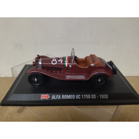 ALFA ROMEO 6C 1750 GS 1930 n84 RED MILLE MIGLIA 1:43 STARLINE HACHETTE HARD BOX