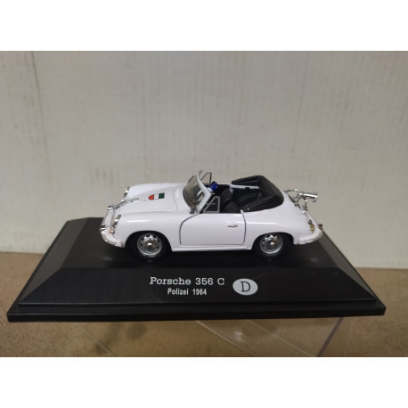 PORSCHE 356 C 1964 POLIZEI/POLICE GERMANY 1:43 FABBRI URNA NO ORIGINAL