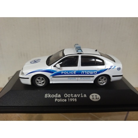 SKODA OCTAVIA 1998 ISRAEL POLICE 1:43 FABBRI URNA NO ORIGINAL