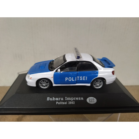 SUBARU IMPREZA 2002 POLITSEI/POLICE ESTONIA 1:43 FABBRI URNA NO ORIGINAL