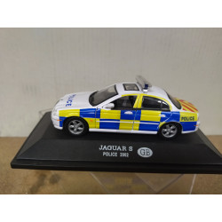 JAGUAR S-TYPE 2002 POLICE GB 1:43 FABBRI URNA NO ORIGINAL