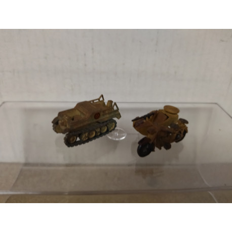 NSU KETTENKRAD + BMW GERMANY WW 2 1:72 KIT/DIECAST ? NO BOX DESGUACE/SUCIO