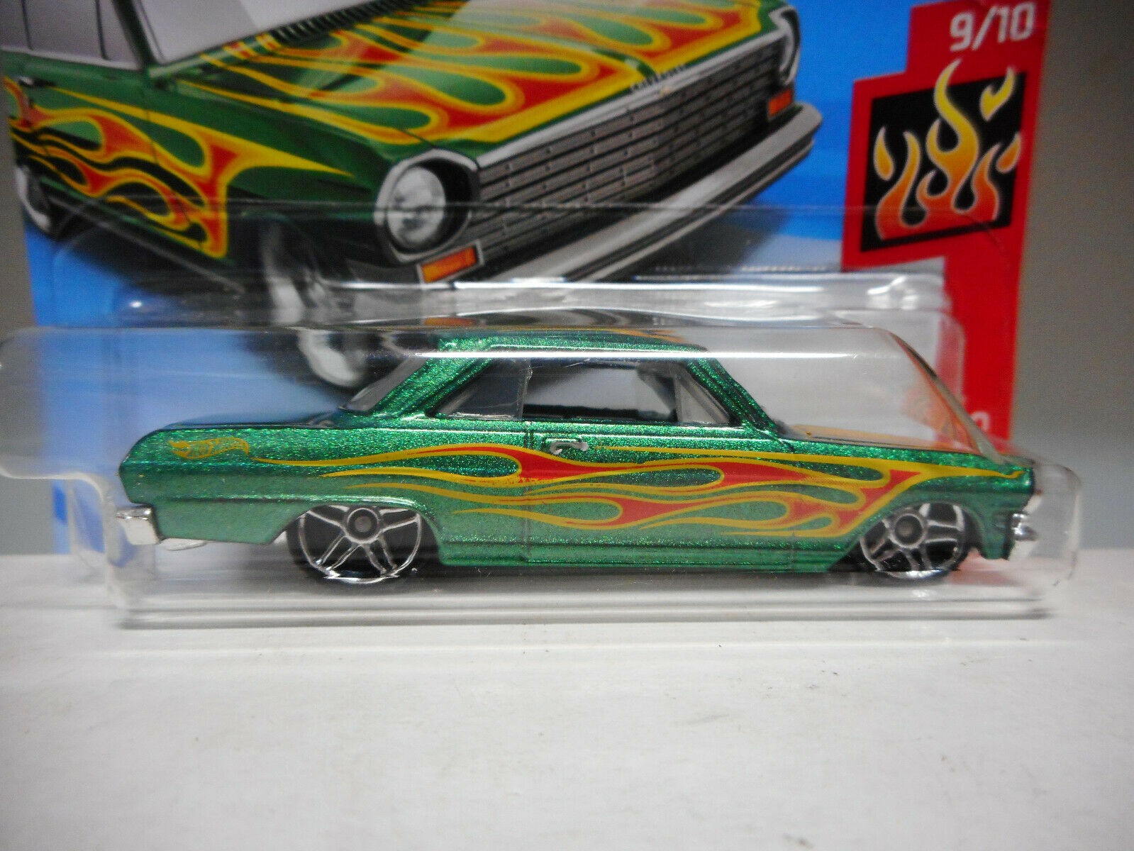 '63 CHEVY II Hot Wheels ミニカー CHEVROLET CHEVY II 1963 HOT WHEELS 1/64 - BCN STOCK CARS