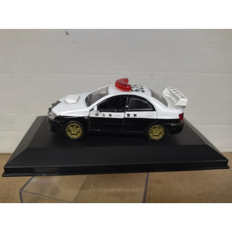 SUBARU IMPREZA WRX STi POLICE JAPAN 1:43 AMERCOM BOX NO ORIGINAL