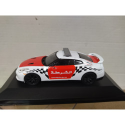 NISSAN GT-R 2007 POLICE ARAB EMIRATES 1:43 DeAGOSTINI BOX NO ORIGINAL