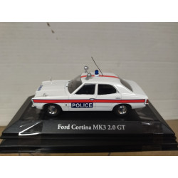 FORD CORTINA MK.III POLICE ESSEX UK 1:43 ATLAS VANGUARDS BOX NO ORIGINAL
