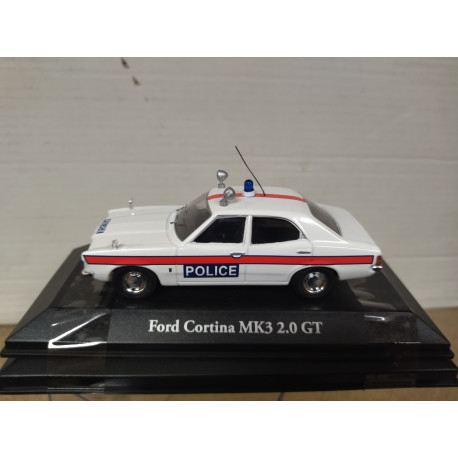 FORD CORTINA MK.III POLICE ESSEX UK 1:43 ATLAS VANGUARDS BOX NO ORIGINAL