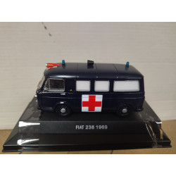FIAT 238 1969 AMBULANCE CARABINIERI 1:43 DeAGOSTINI BOX NO ORIGINAL