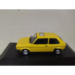 VOLKSWAGEN GOLF 1 JGL YELLOW 1:43 DeAGOSTINI IXO DEFECT/NO RETRO/BOX NO ORIGINAL