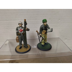 GER 131 SANITATOBERSOLDAT + UNTEROFFIZIER WW 2 1:32 ATLAS FIGURES PLOMO